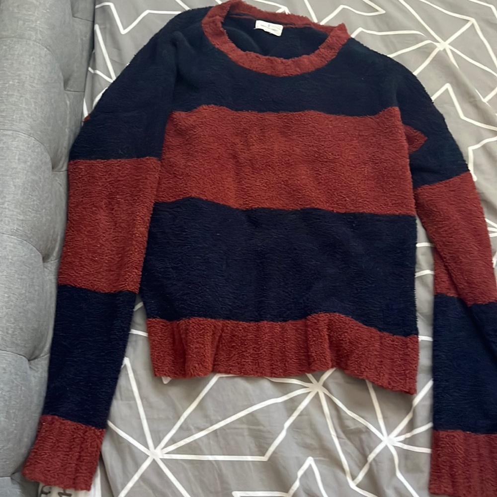Thread and supply striped sweater